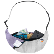 Marsupio Ticket to the moon Upcycled Sling Bag grigio/viola Light Grey / Light Purple