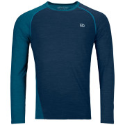 Maglietta funzionale da uomo Ortovox 120 Cool Tec Fast Upward Ls M blu scuro deep ocean