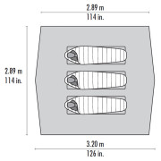 Telo per tenda MSR Thru-Hiker 100 Wing V2