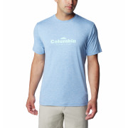 Maglietta da uomo Columbia Kwick Hike™ Graphic SS Tee azzurro Skyler Heather, Elevated High