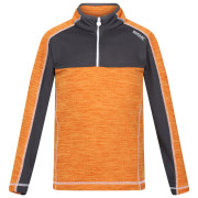 Felpa da bambino Regatta Hewley arancione Orange Pepper/Seal Grey