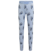 Mutande sportive per bambini Icebreaker Kids M 200 Oasis Leggings Bear Tour AOP azzurro Zinc Blue/Aop