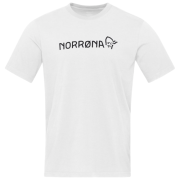 Maglietta da uomo Norrona 29 cotton Norrøna viking T-shirt bianco Pure White