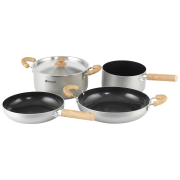 Set di stoviglie Outwell Feast Ceramic Set XL argento Black & Grey