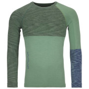 Maglietta da uomo Ortovox Merino Competition LS M verde/verde chiaro Greenisarblend