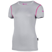 Maglietta da donna Zulu Bambus 210 Short grigio/viola grey/magenta