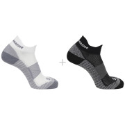 Calze Salomon Aero Ankle 2-Pack bianco/nero