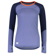 Maglietta sportiva da donna Mons Royale Bella Tech LS blu/viola BlueVelvet