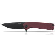 Coltello chiudubile Acta non verba Z100 DLC/Plain Edge, G10 rosso Red/black