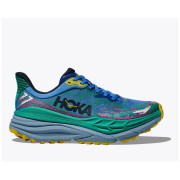 Scarpe da corsa da uomo Hoka M Stinson 7 blu/arancio VIRTUAL BLUE / TECH GREEN