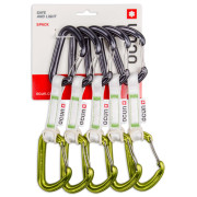 Set express Ocún Hawk Qd Wire Bio-Dyn-Ring 15 mm 10 cm 5-Pack verde/grigio Green