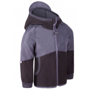 Giacca softshell per bambini Unuo Fleece Street nero