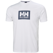 Maglietta da uomo Helly Hansen Hh Box T 2.0 bianco White