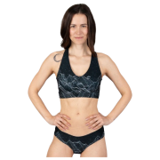 Reggiseno sportivo Drexiss Diamond Beach Black nero/bianco