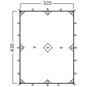 Telo per tenda Nordisk Voss 14 Sl