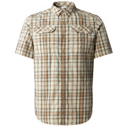 Camicia da uomo The North Face S/S Pine Knot Shirt marrone chiaro Khaki Stone Plaid