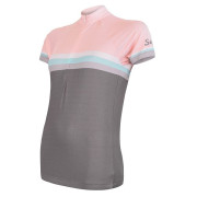 Maglia da ciclismo per donna Sensor Cyklo Summer Stripe grigio/rosa Gray/Pink