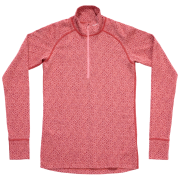 Maglietta sportiva da donna Devold Signature Silk 230 Zip Wmn rosa Apricot