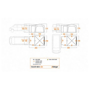 Tenda per minibus Vango Tailgate Hub II Low