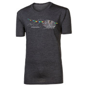 Maglietta funzionale da uomo Progress Hrutur Yak grigio šedý melír