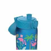 Bottiglia per bambini Ion8 Leak Proof Blue Flamingos 400ml