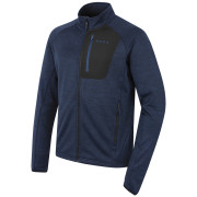 Felpa da uomo MOOA Nyore Grid 220 blu scuro navy melange