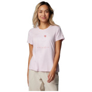 Maglietta da donna Columbia Sloan Ridge Graphic Short Sleeve Tee rosa Pink Dawn Heather