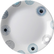 Piatto Brunner Dinner plate ø 25 cm White bianco/blu