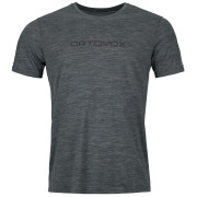 Maglietta da uomo Ortovox 150 Cool Brand Ts M nero/grigio black steel blend