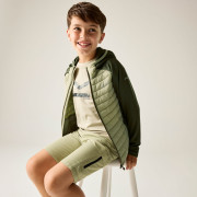 Giacca da bambino Regatta Junior Andreson Hybrid DkKhaki/LtSg
