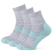 Calze Zulu Merino Allseason 3-pack turchese/grigio turquoise/grey