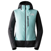 Giacca da donna The North Face W Dawn Turn Hybrid Ventrix Midlayer grigio ASPHALT GREY/POWDERTEAL