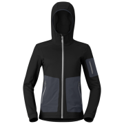 Felpa tecnica da donna Norrona falketind warm2 stretch Hood nero Caviar Black