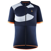 Maglia da ciclismo per donna Craft Core Endur Logo blu/arancio Blaze/Sulfur