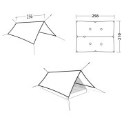 Telo per tenda Robens Vestis 2.50 x 2.30 Solo tarp UL