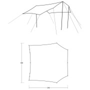 Annesso alla tenda Outwell Louisiana Tarp TC