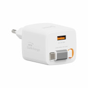 Adattatore Swissten SlideCharge Gan 45W, 1X USB-A 18W + kabel USB-C 0,75 m bianco bílá