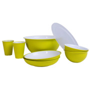 Set di stoviglie Omada Sanaliving Pic-Nic Set 8 verde chiaro Verseacido