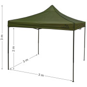 Gazebo festa Cattara 3 x 3m Waterproof