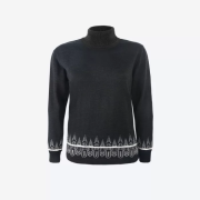 Maglione con collo alto da donna Kama 5052 grigio graphite