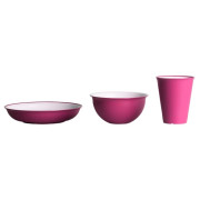 Set di stoviglie Omada Sanaliving Set 3pcs rosa Fucsia