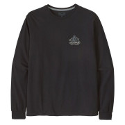 Maglietta da uomo Patagonia M's L/S Chouinard Crest Responsibili-Tee nero Black