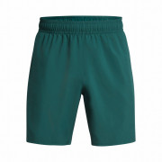 Pantaloncini da uomo Under Armour Woven Wdmk Shorts verde/blu HydroTeal/RadialTurquoise