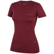Maglietta da donna Zulu Merino 160 Short 4C bordeaux wine
