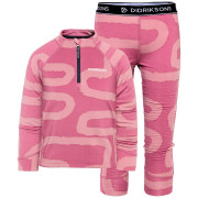 Intimo sportivo per bambini Didriksons Jadis Kids Pr Set 5 Path Heather Pink rosa Path Heather Pink