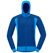 Felpa funzionale da uomo Norrona falketind Alpha120 Zip Hood blu Limoges