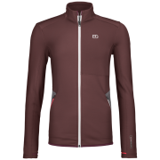 Felpa tecnica da donna Ortovox Fleece Jacket W rosso Winetasting