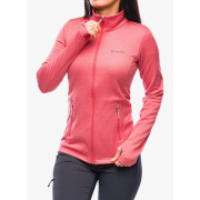 Felpa da donna Columbia W Park View Grid Fleece Full Zip arancione Juicy Heather