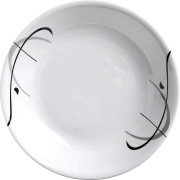 Piatto Brunner Deep Plate ø 21cm bianco/nero