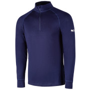 Maglietta da uomo Zulu Merino 160 Zip Long blu Navy